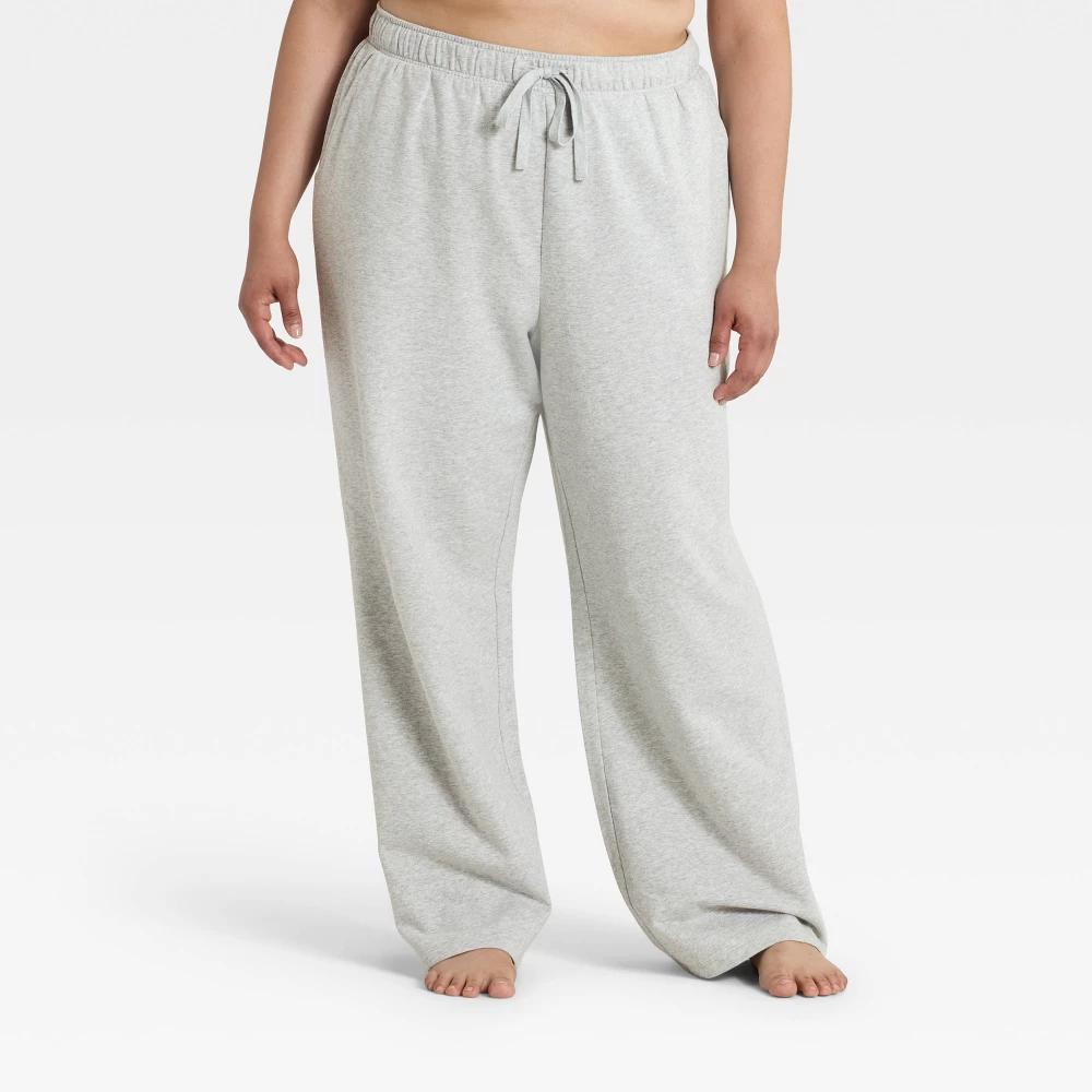 Women's Fleece Wide Leg Sweatpants - Auden™ Product Image