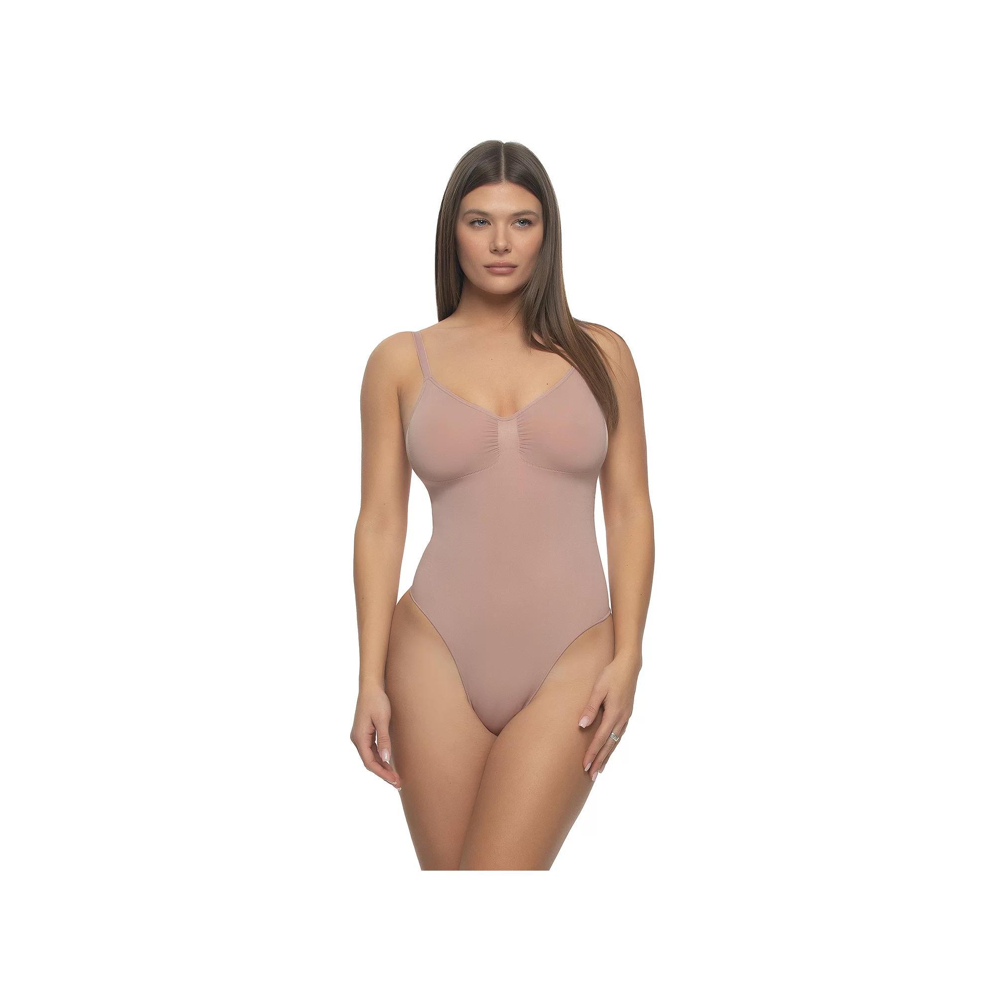 Jezebel Bodycon Thong Bodysuit 390212, Women's, Size: XL, Black Product Image