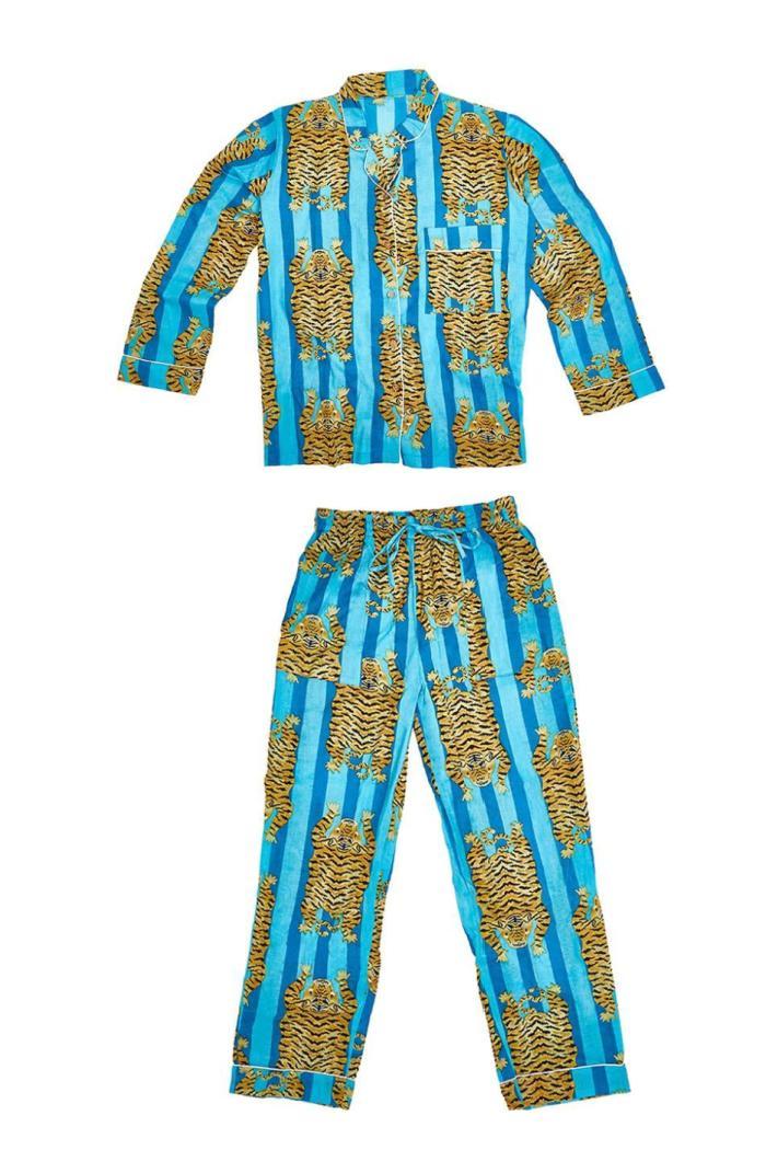 BOLD COTTON PRINTED PAJAMAS Product Image