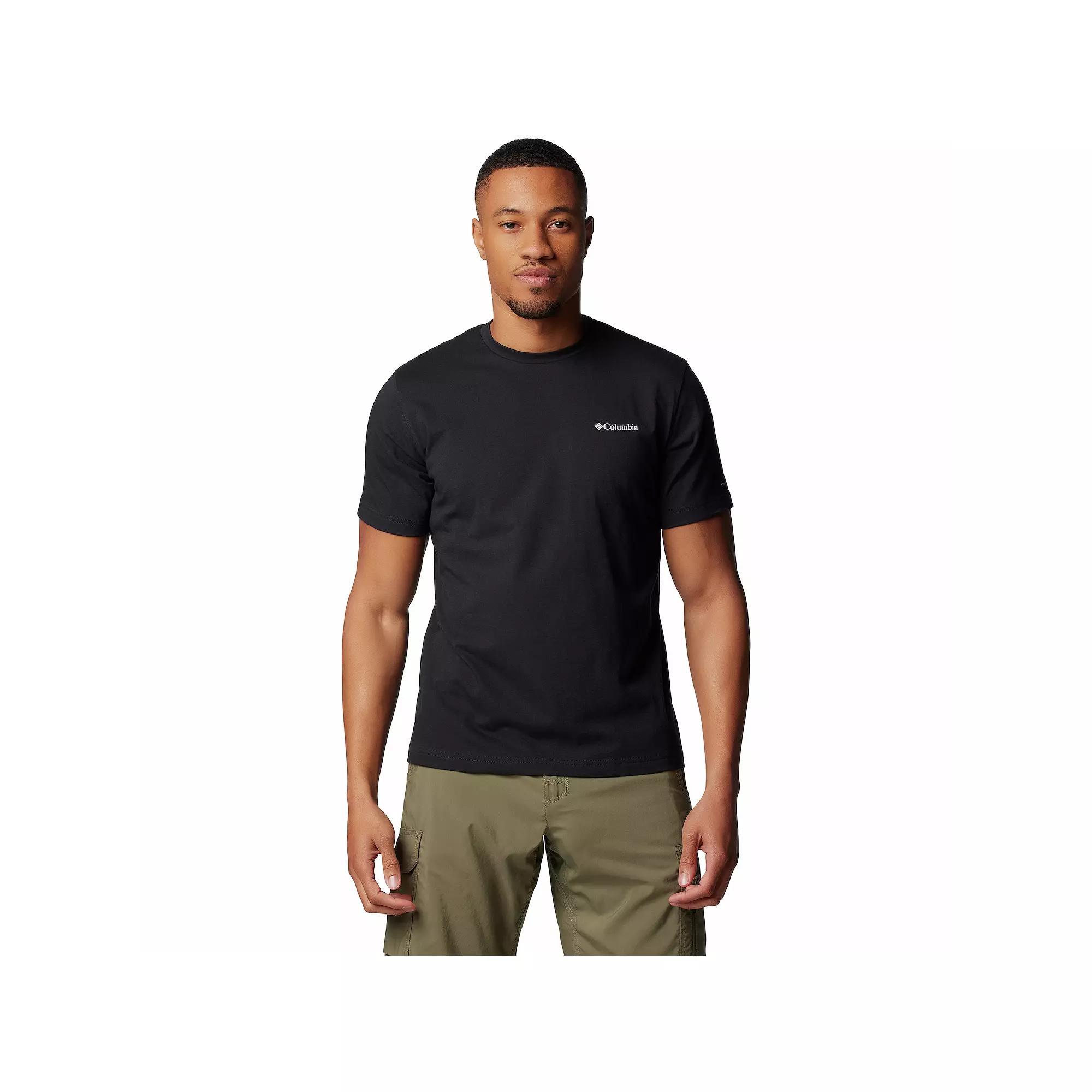 Men's Columbia Thistletown Hills Omni-Wick Performance Tee, Size: XL, Black Product Image
