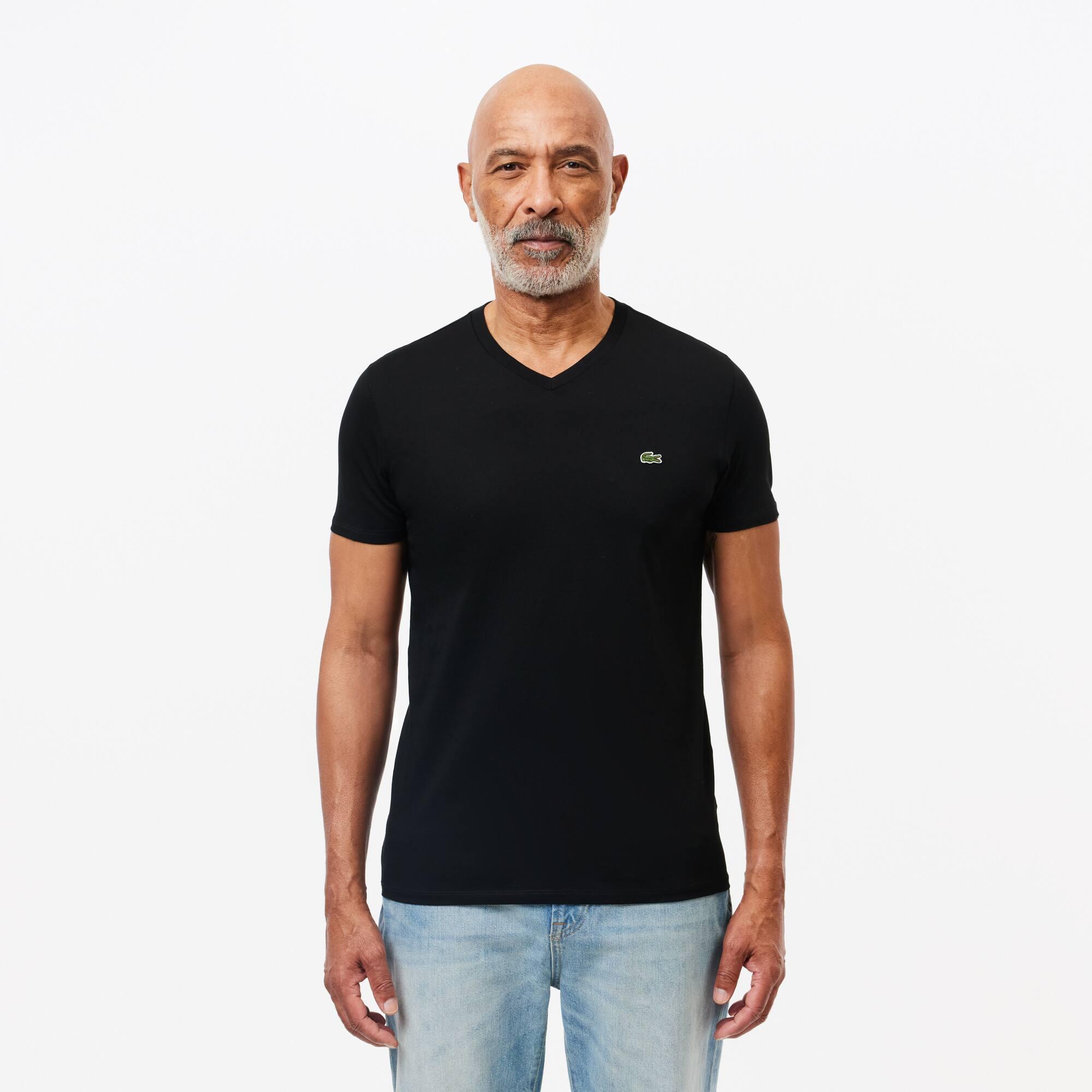 Men's Lightweight Pima Cotton V-Neck T-Shirt Product Image