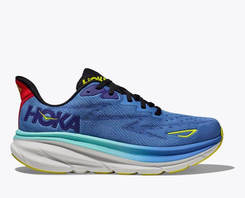 HOKA Women's Clifton 9 Shoes in White/White, Size 9.5 W Product Image