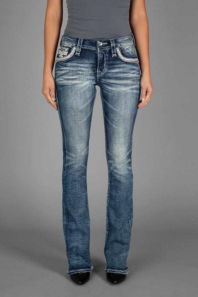 Shell Pink Bootcut Jeans Product Image