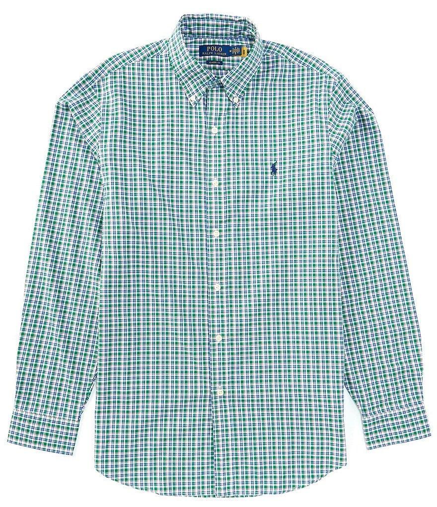 Polo Ralph Lauren Classic Fit Plaid Twill Long Sleeve Woven Shirt Product Image
