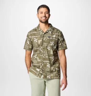 Columbia Mens Pine Canyon Short Sleeve Shirt- Product Image