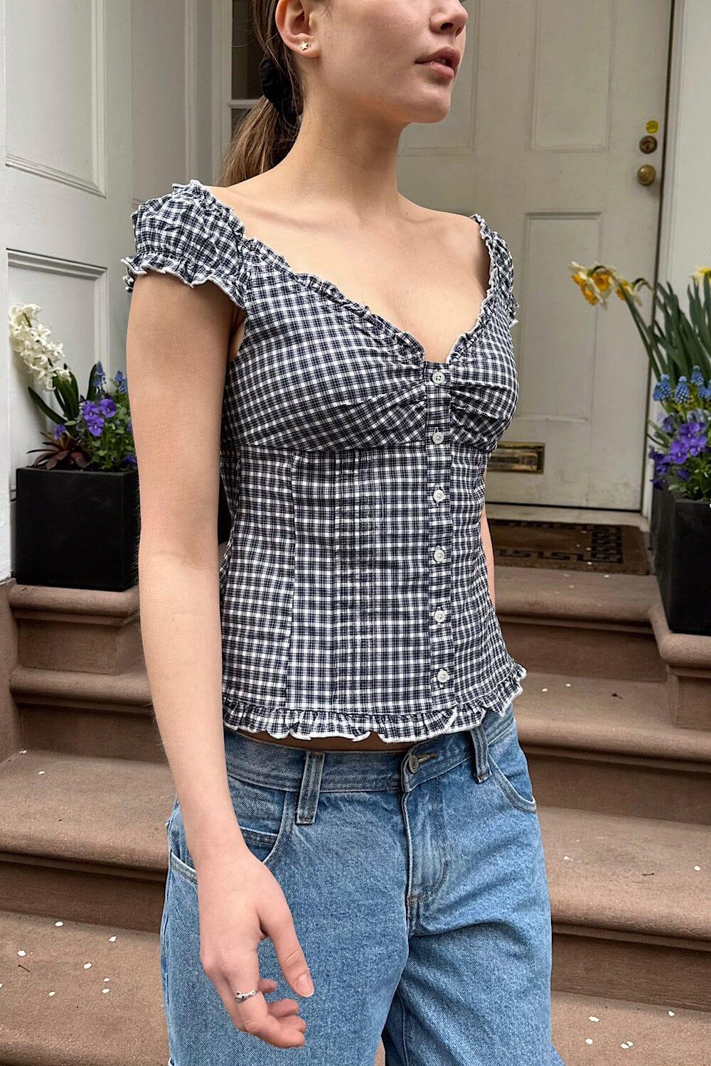 Elena Plaid Top Product Image