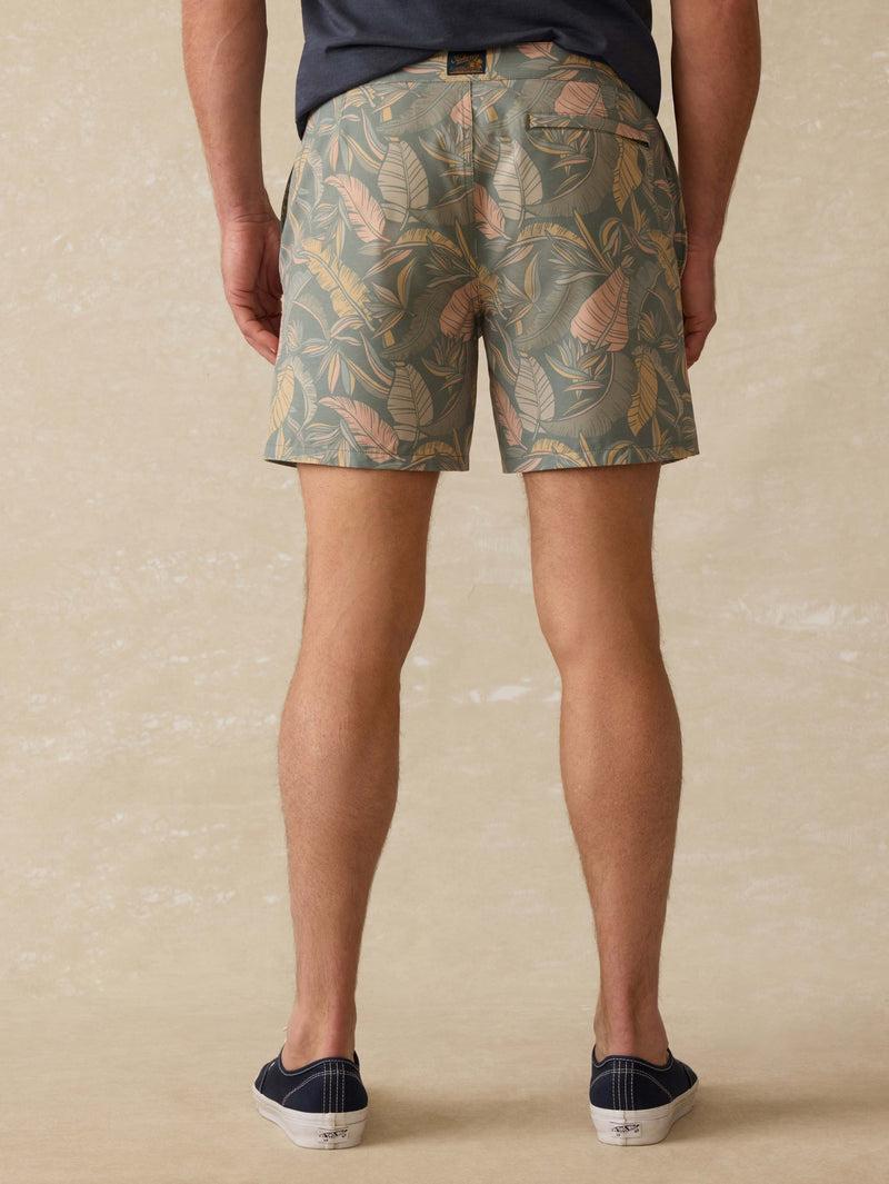 Biarritz Boardshort - Valley Sunwashed Leaves Product Image