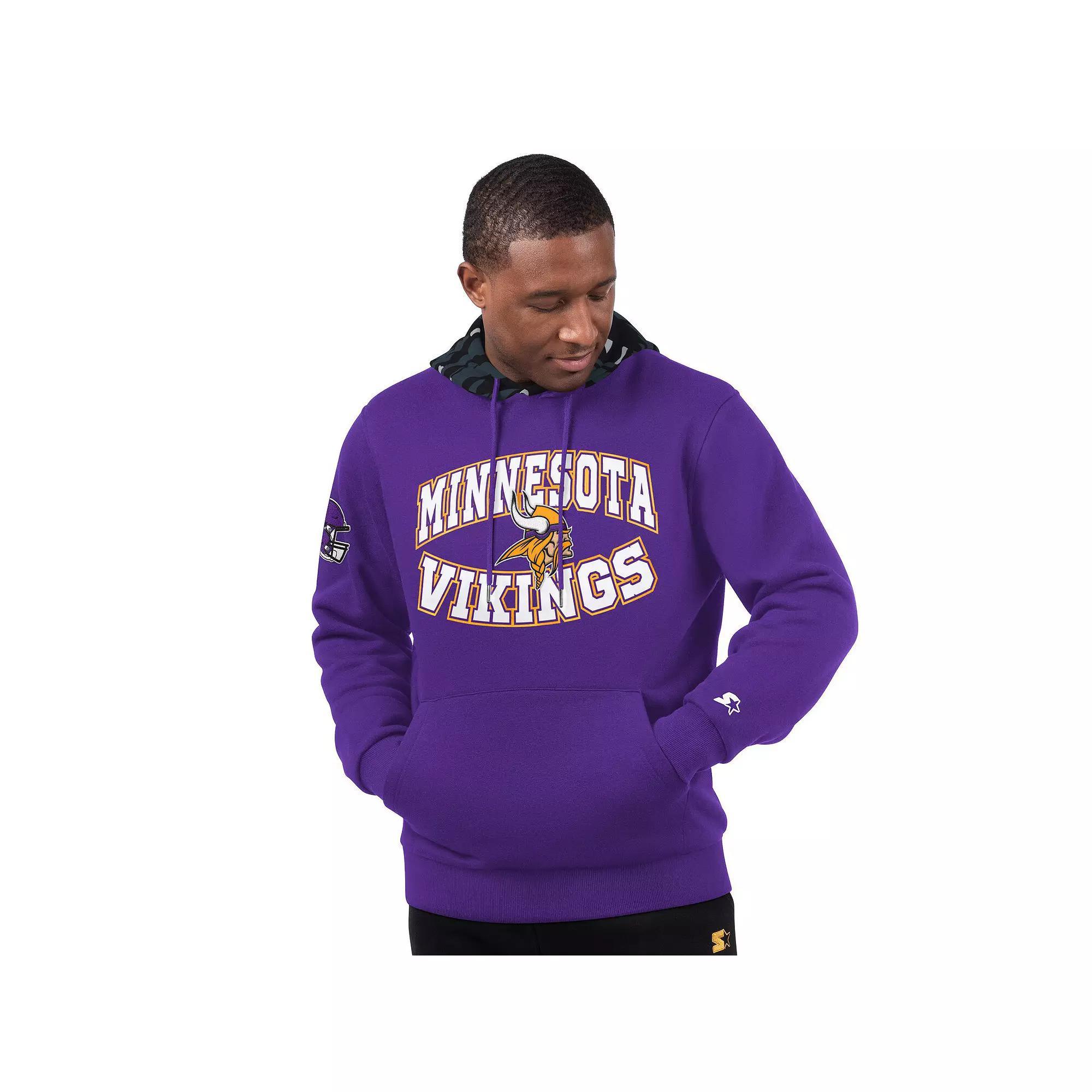 Men's Starter Purple Minnesota Vikings Thursday Night Gridiron Pullover Hoodie, Size: Medium Product Image
