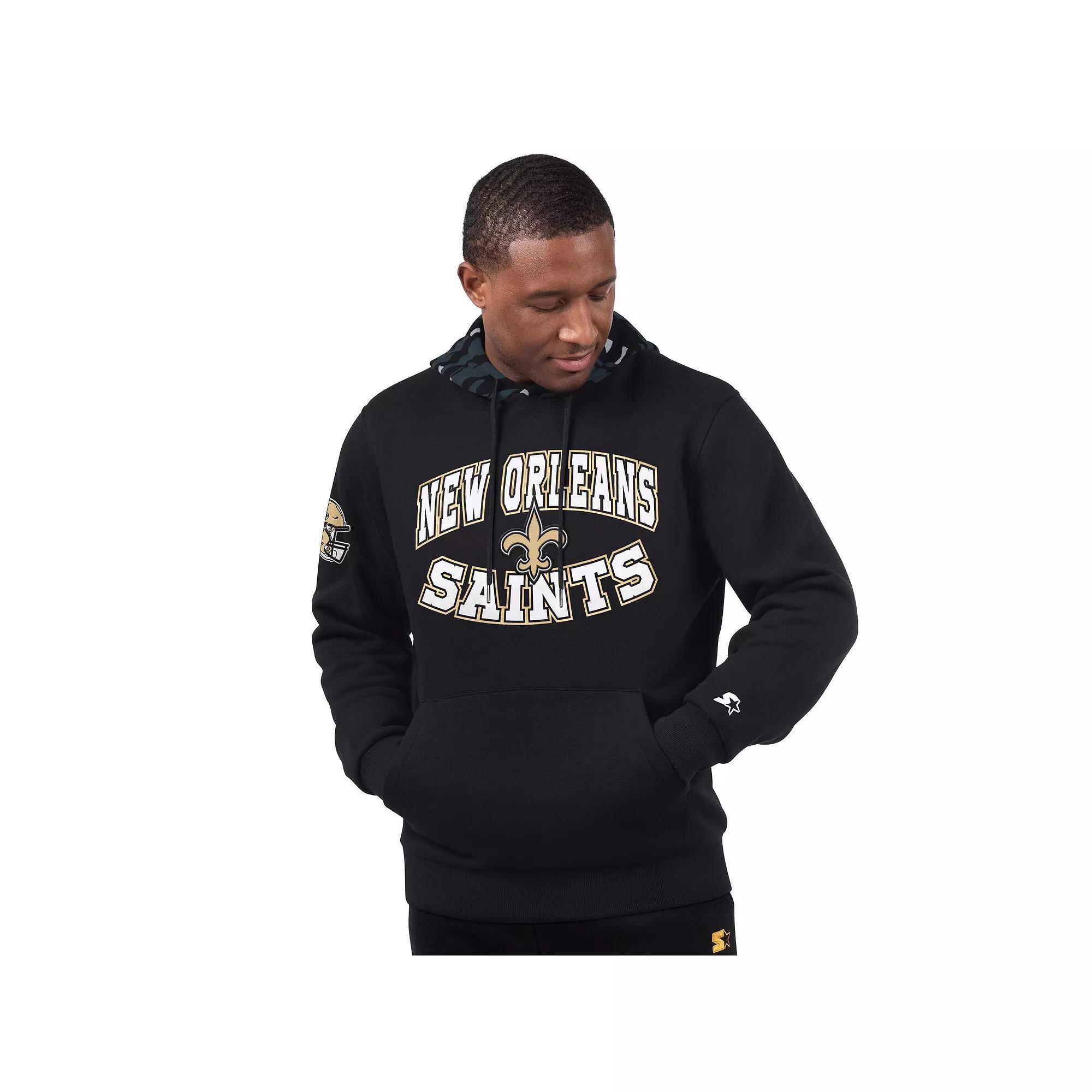 Mens Starter New Orleans Saints Thursday Night Gridiron Pullover Hoodie Product Image
