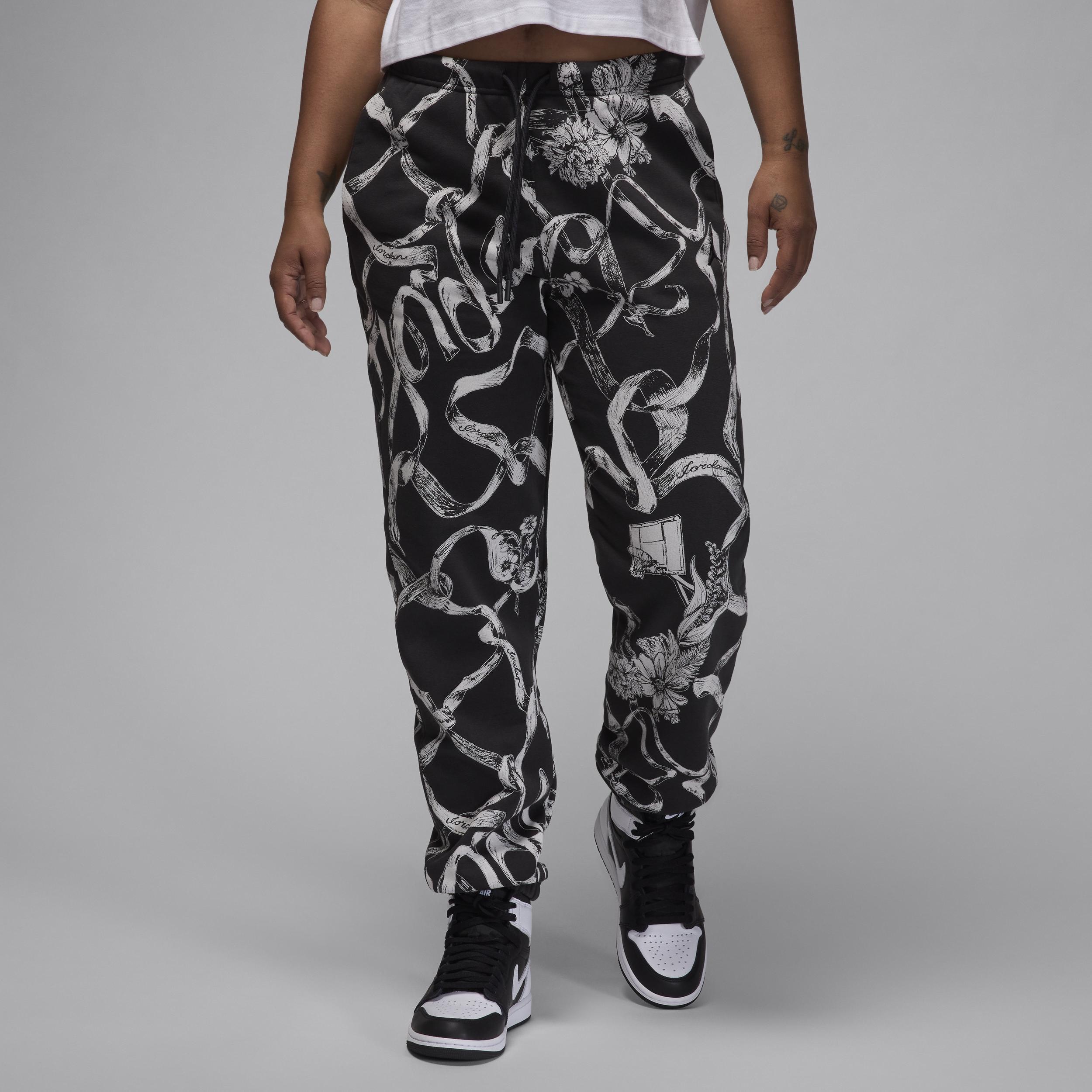 Womens Jordan Brooklyn Fleece All-over Print Jogger Pants Product Image