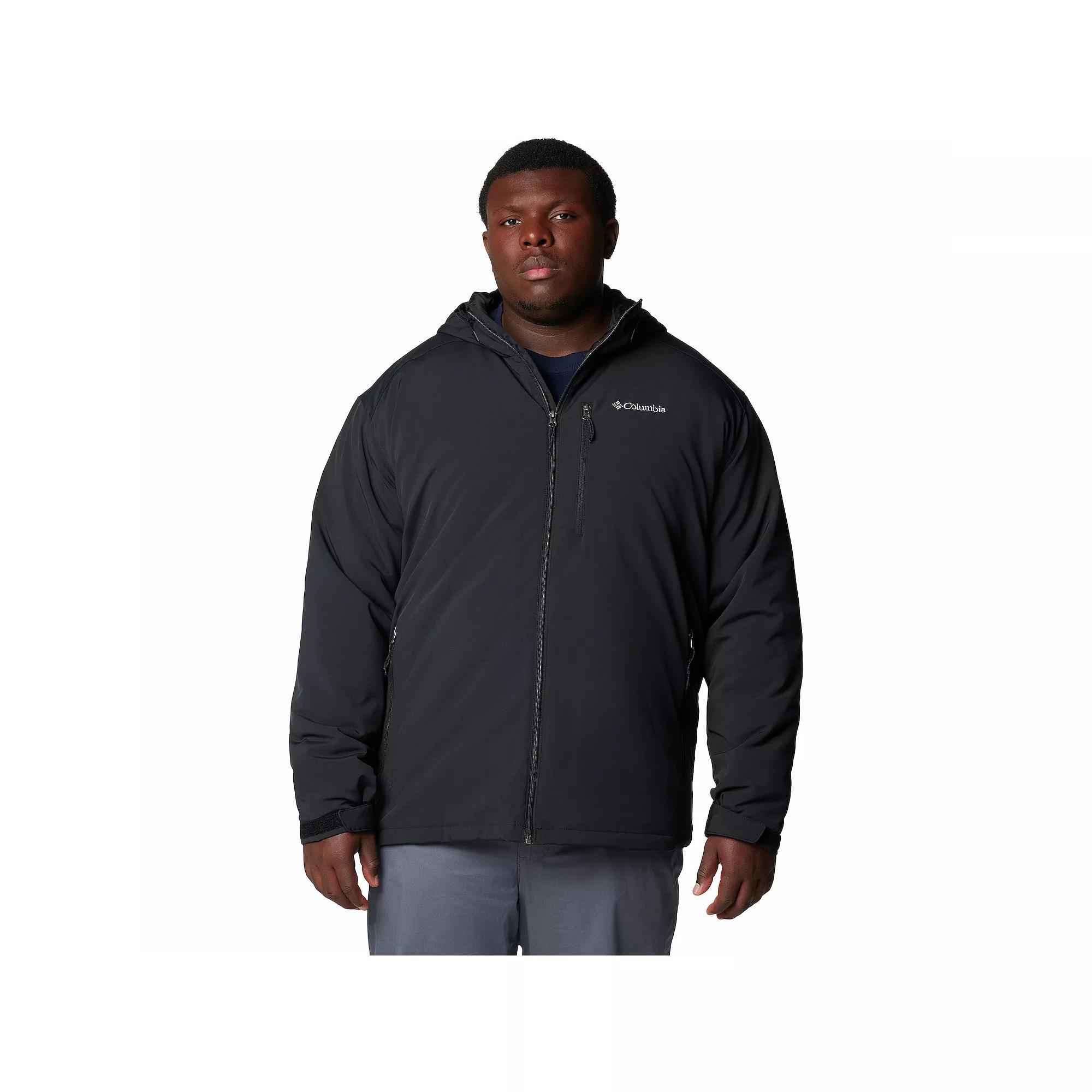 Big & Tall Columbia Gate Racer™ II Midweight Hooded Soft Shell Jacket, Men's, Size: 4XB, Black Product Image