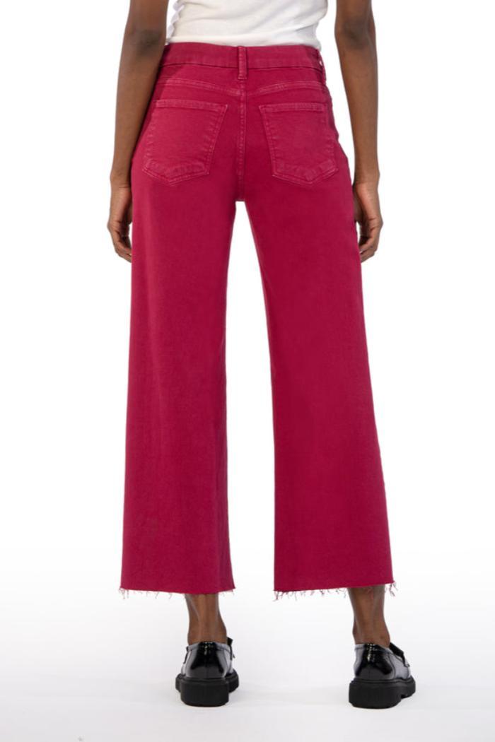 Meg High Rise Wide Leg- Dragon Fruit Product Image