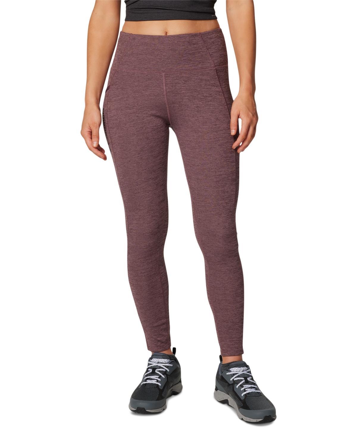 Womens Columbia Move Leggings Black Grey Product Image