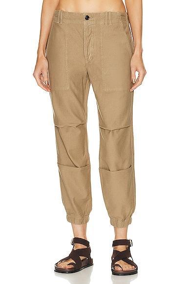 Agnit Sateen Cropped Utility Trousers Product Image