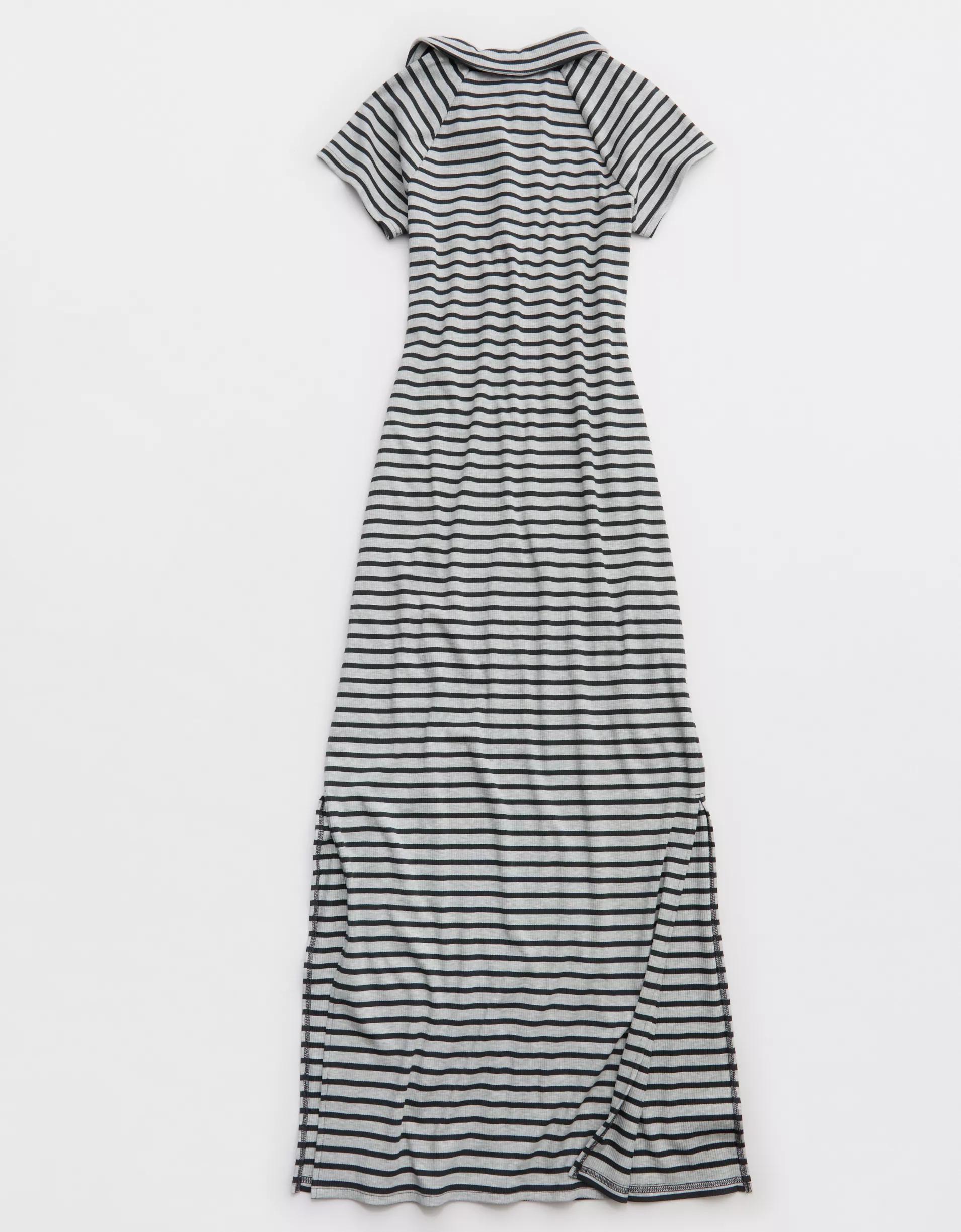 OFFLINE By Aerie Thumbs Up Heavyweight Polo Maxi Dress Product Image