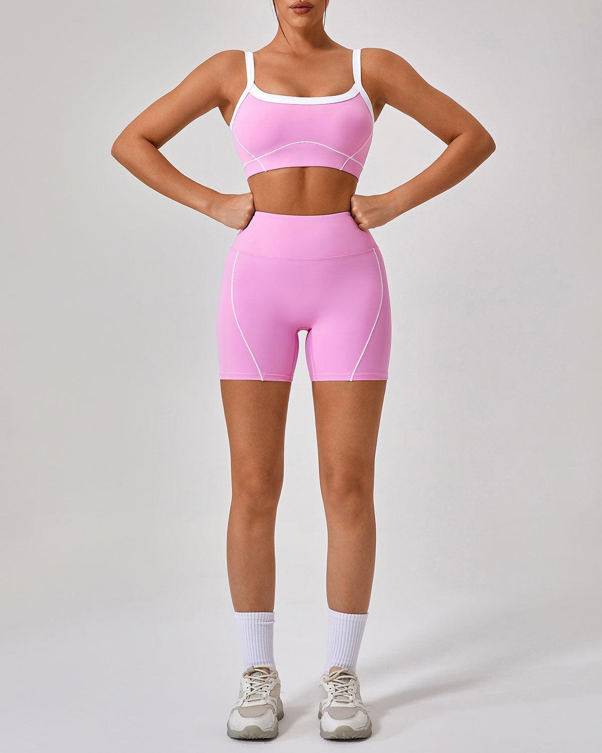 Pink High Stretch Yoga Pants Product Image