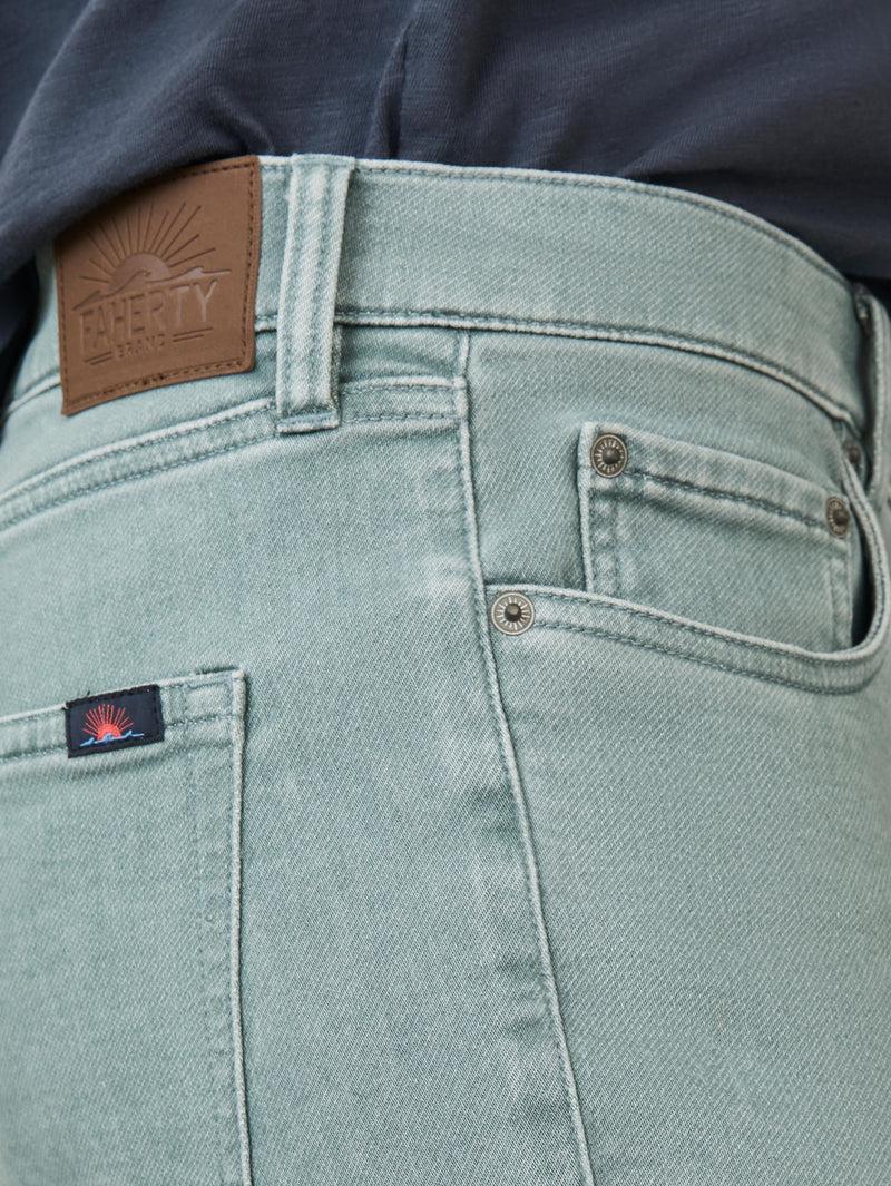 Stretch Terry 5-Pocket - Ocean Glass Product Image