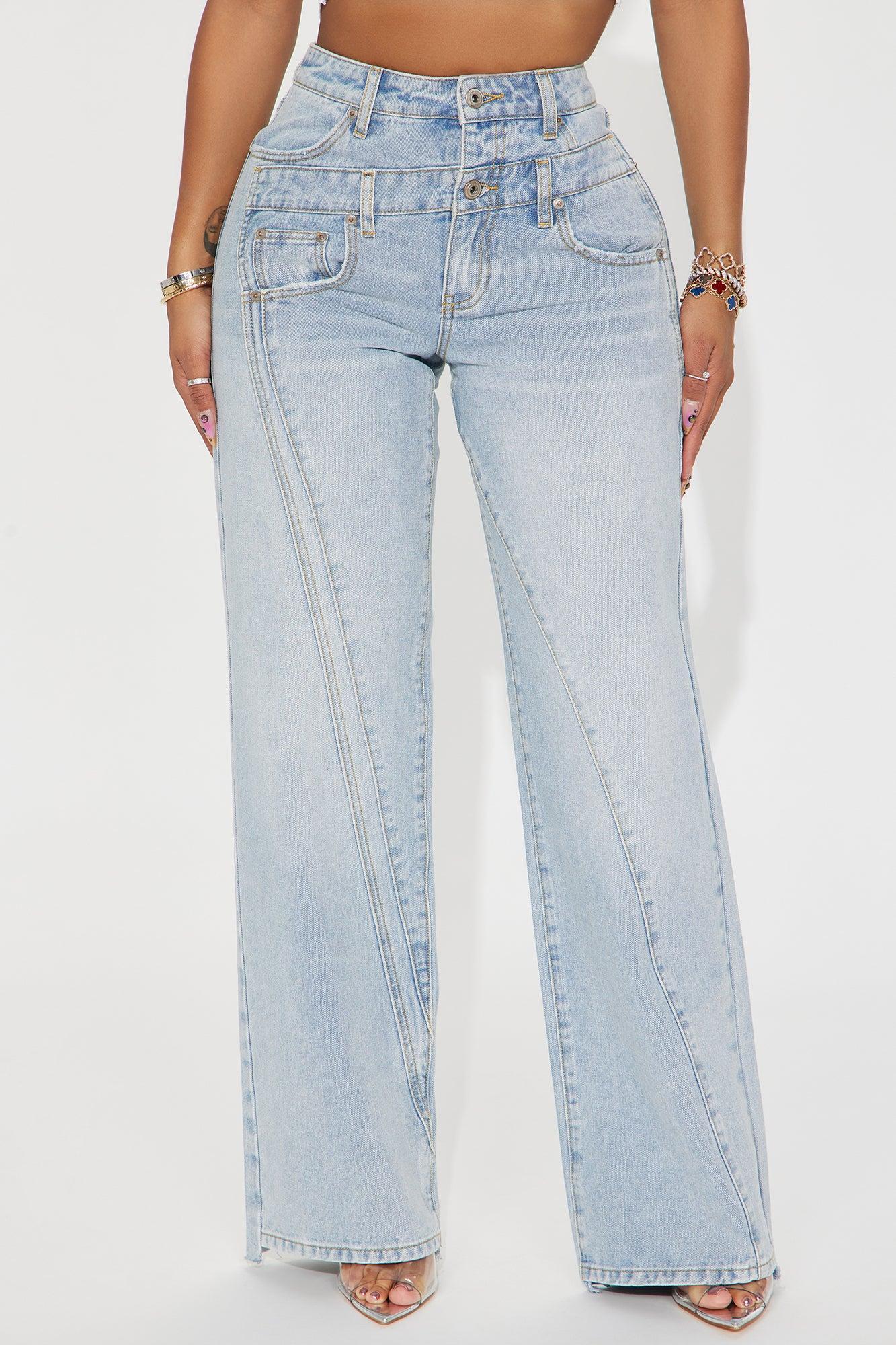 Lost Your Chance Straight Leg Jeans - Light Wash Product Image