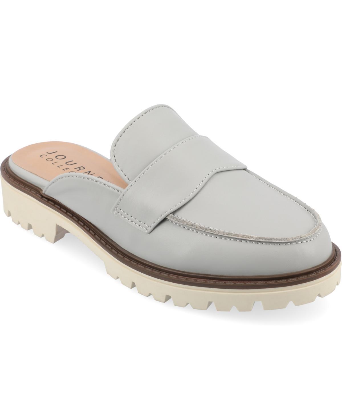 Journee Tru Comfort Foam™ Miycah Women's Mule Flats, Size: 6, Gray Product Image
