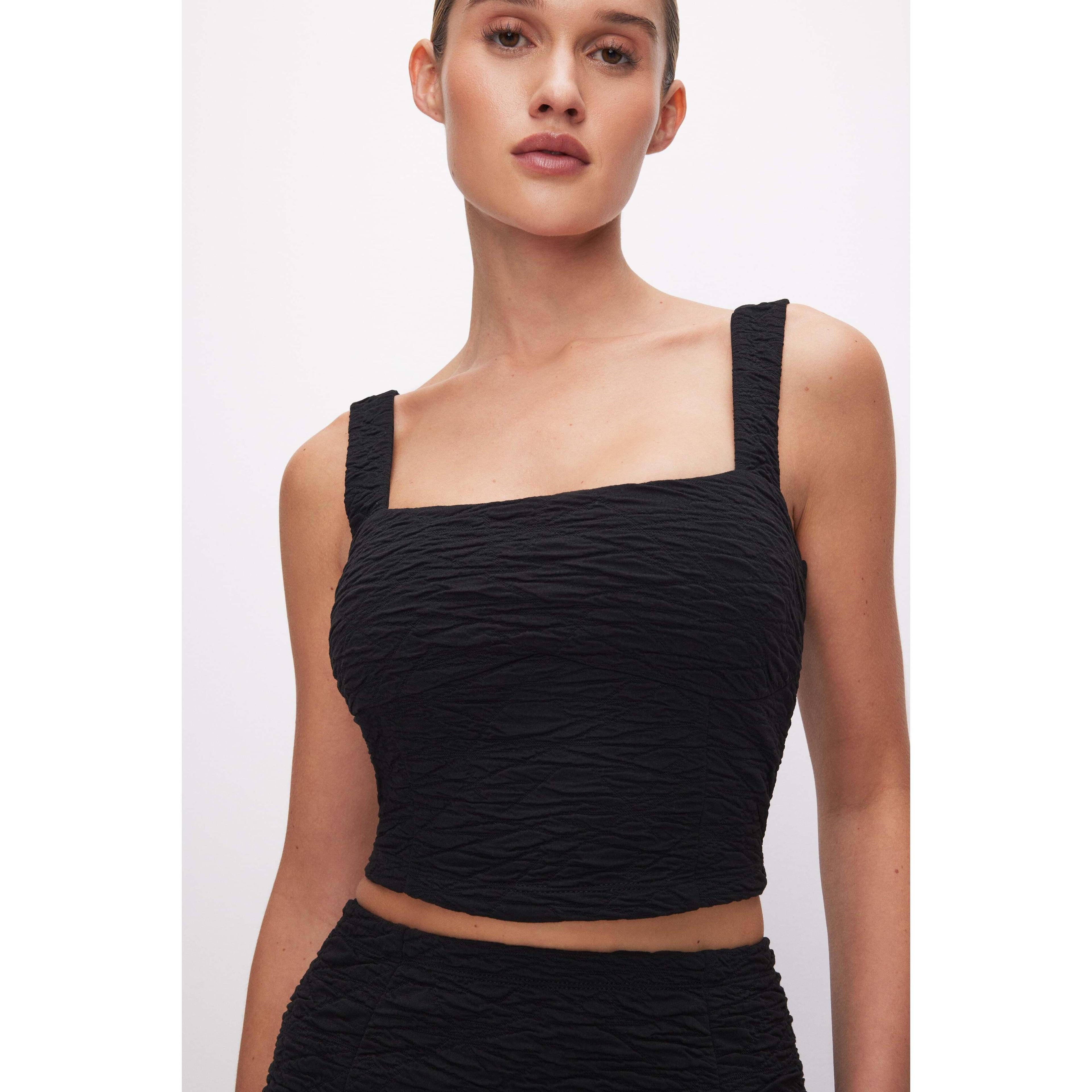 Womens Wide Scrunchie Crop Top Product Image
