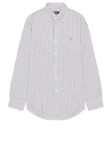 Polo Ralph Lauren Classic-Fit Mini Check Oxford Long Sleeve Woven Shirt Product Image