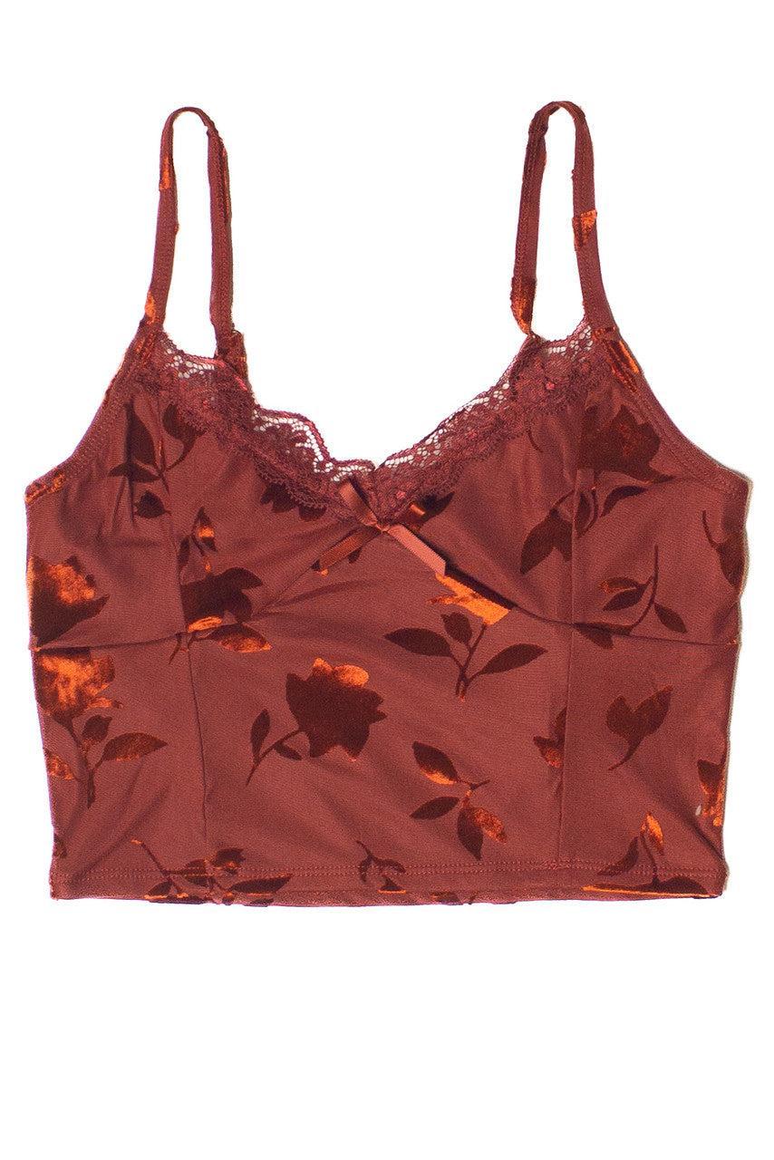 Floral Velvet Burnout Cami Product Image