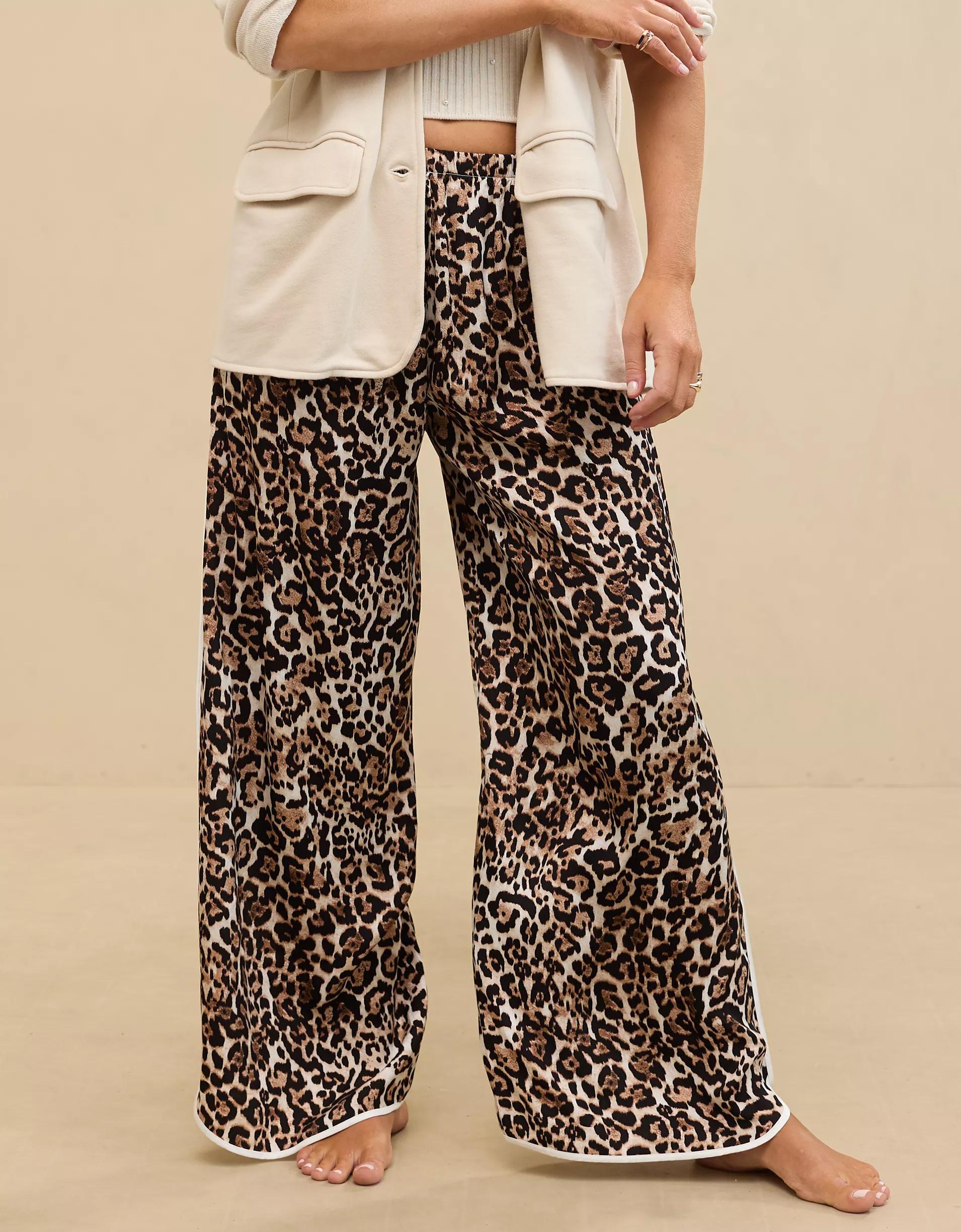 Aerie Off-Duty Satin Piping Trouser PJ Product Image
