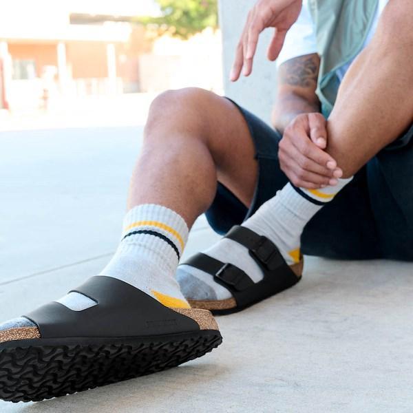 Birkenstock Mens Arizona Birkibuc Sandals Product Image