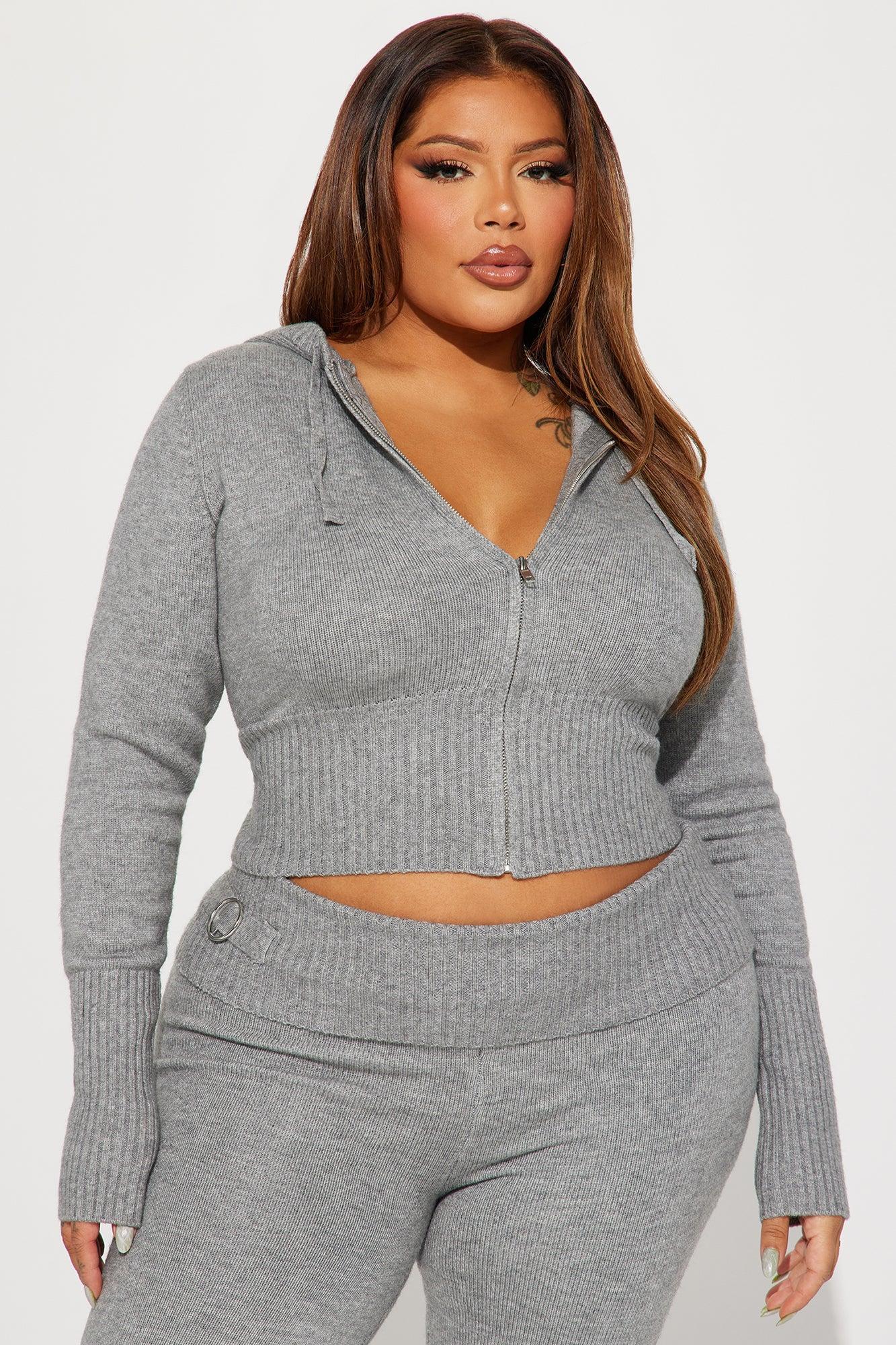 Lana Sweater Pant Set - Heather Grey Product Image