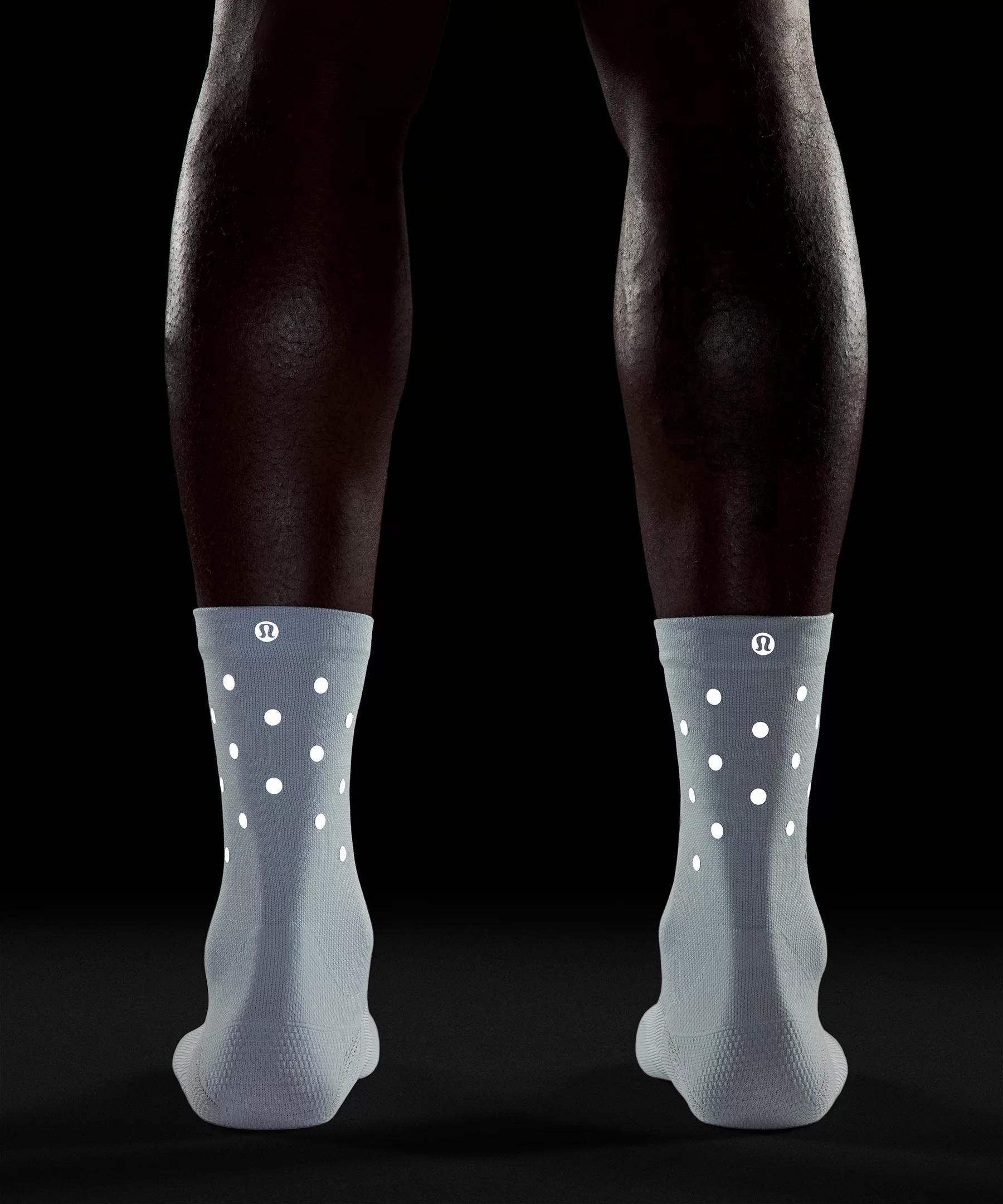 Men's Power Stride Crew Socks *Reflective Product Image