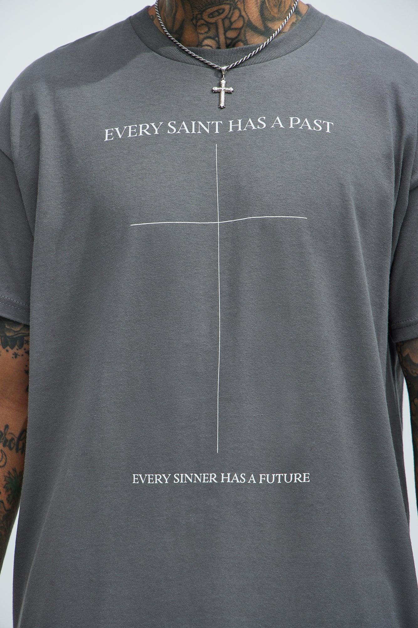 Past And Future Short Sleeve Tee - Charcoal Product Image