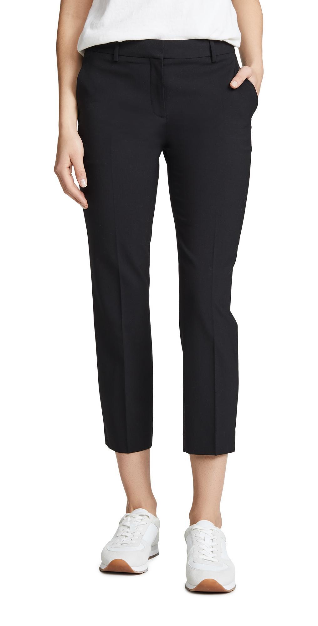 Theory Treeca Wool-Blend Cropped Pants Product Image
