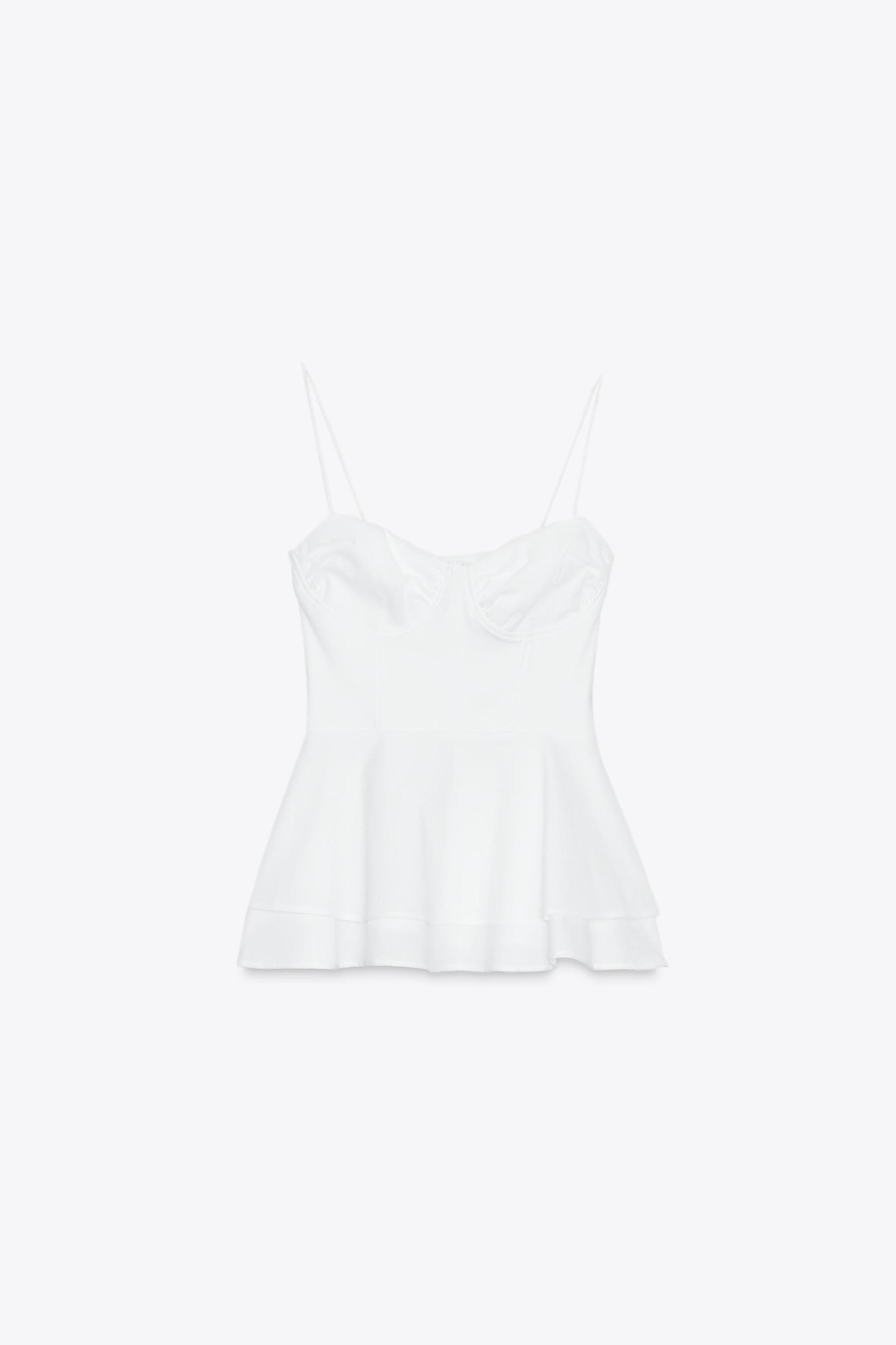 PEPLUM MIXED TOP Product Image