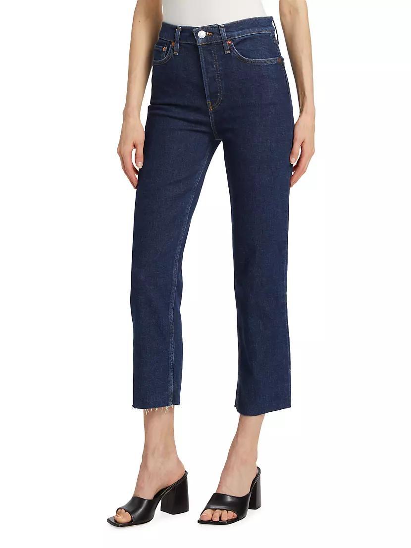 70s Stove Pipe High-Rise Crop Jeans Product Image