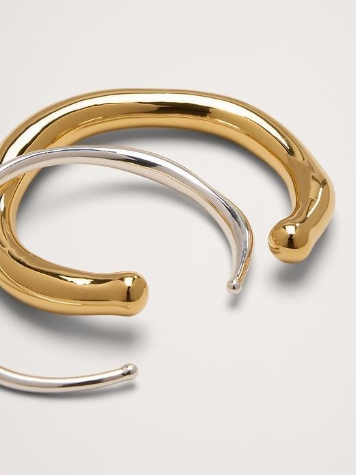 O-Ring Sculpted Cuff Set Of 2 Product Image