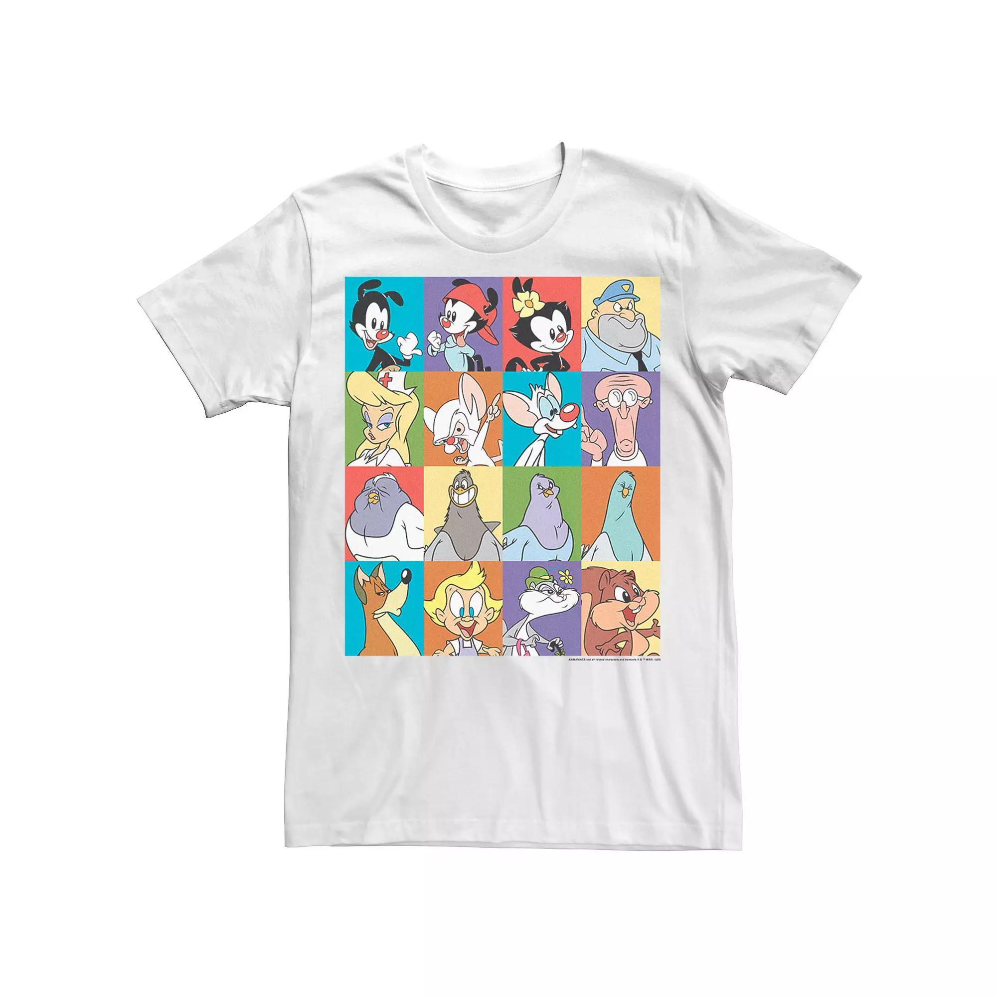 Men's Animaniacs Character Box Up Tee, Size: XXL, White Product Image
