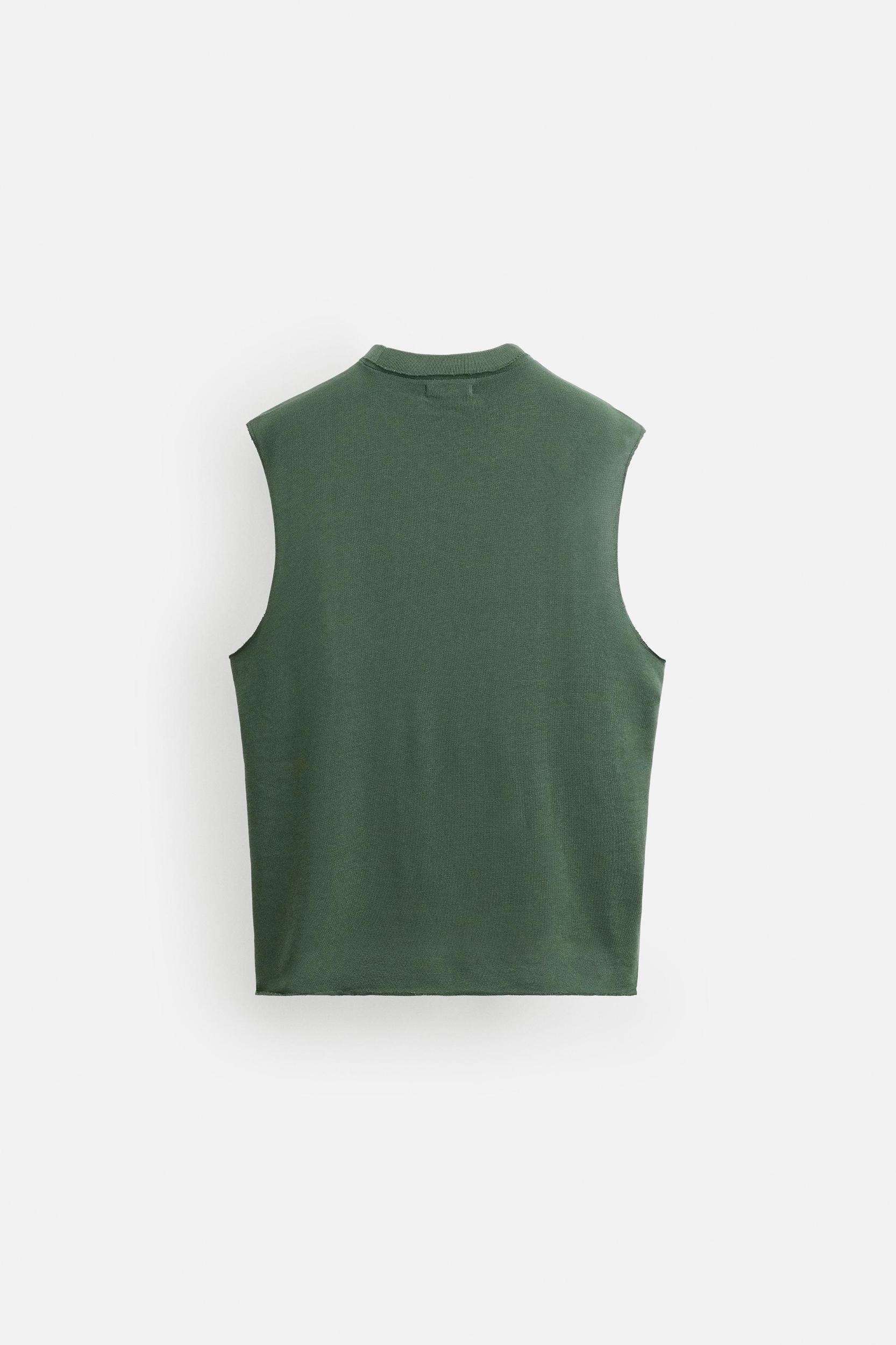 IRREGULAR KNIT TANK TOP Product Image