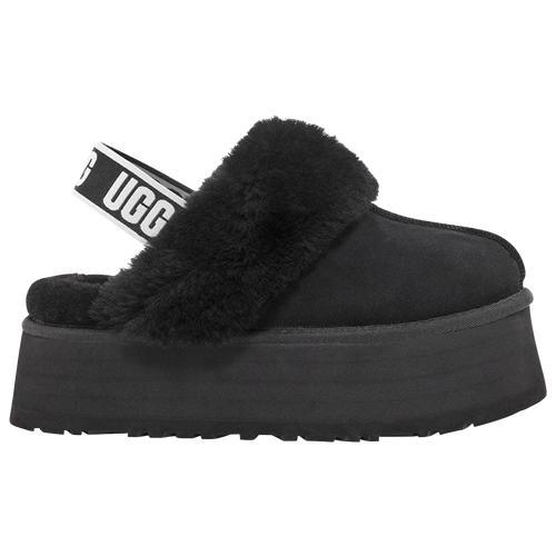Womens Funkette Suede Sheepskin-Trim Slingback Mules Product Image