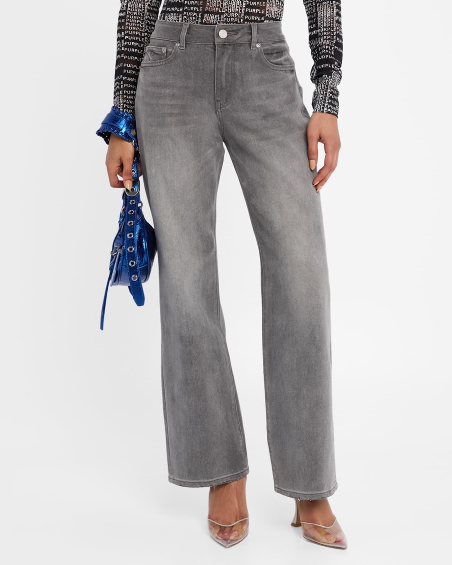 Slim Straight Back Cutout Jeans  Product Image