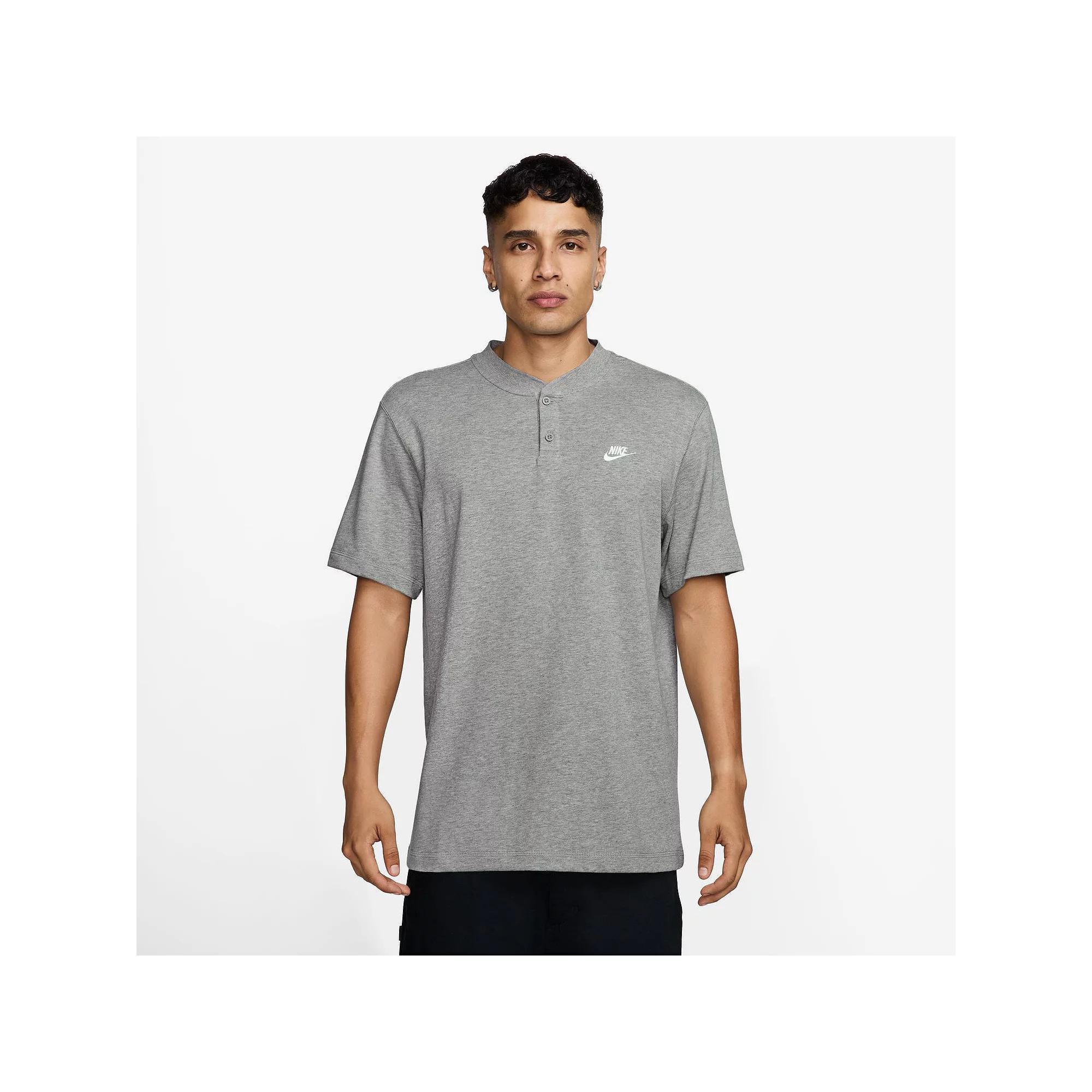 Nike Club Henley Tee Mens at Urban Outfitters Product Image
