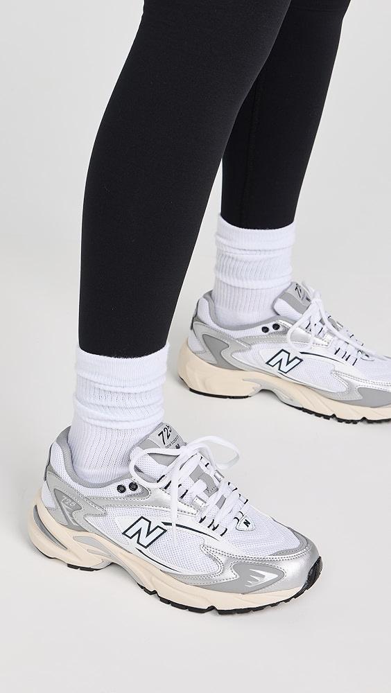 New Balance 725 Unisex Sneakers White/Grey M 12 Product Image