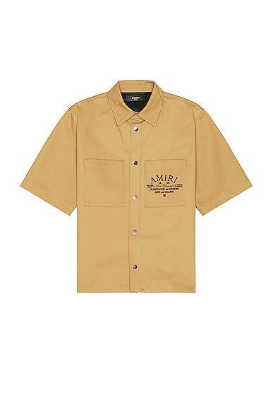 Amiri Arts District Camp Shirt in Tan Product Image