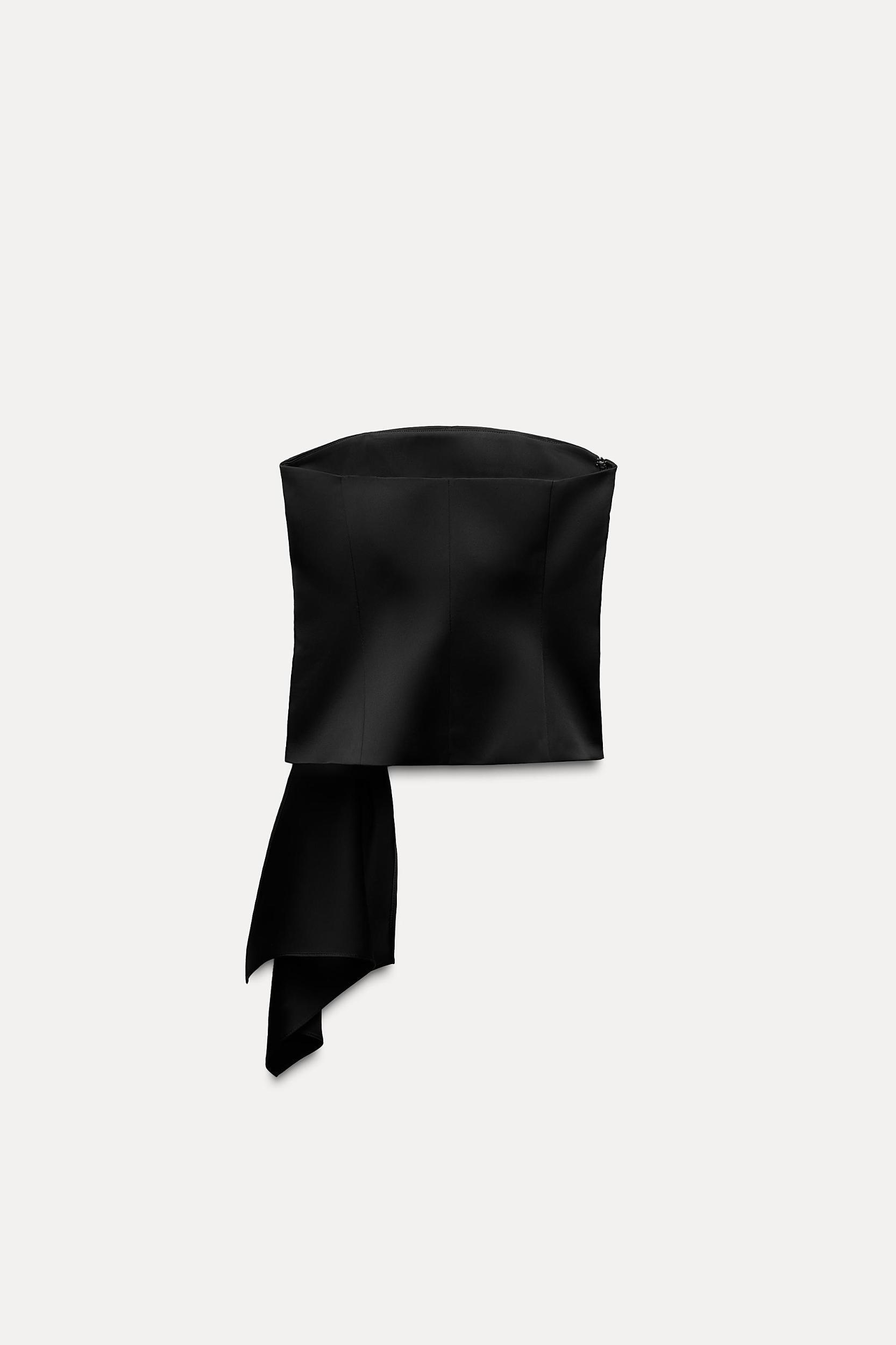 PLEATED SATIN EFFECT TOP Product Image