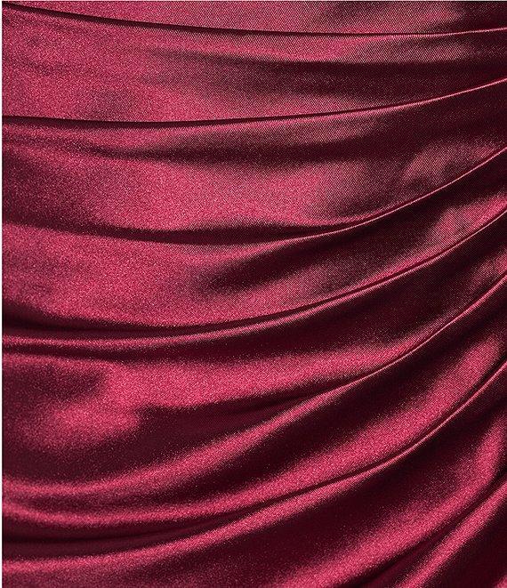 GB Social Halter Neck Satin Mini Dress Product Image