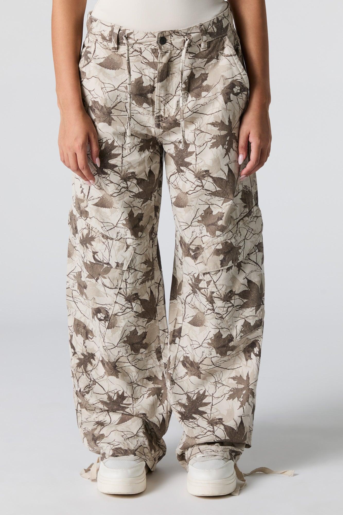 Drawstring Hem Baggy Cargo Pant Female Product Image
