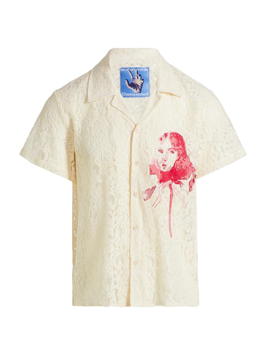Mens Painted Girl Lace Shirt Product Image