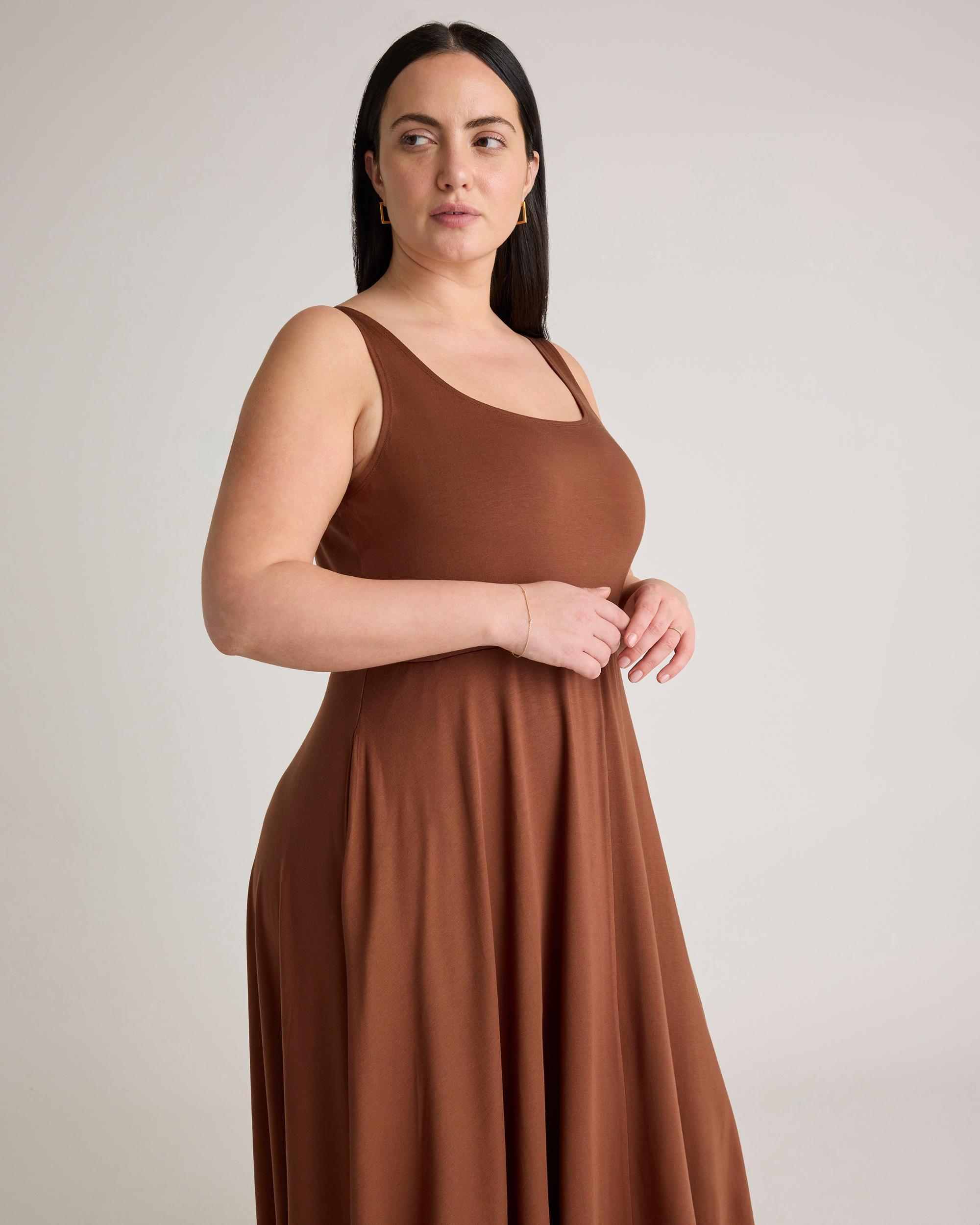 Quince | Women's Tencel Jersey Fit & Flare Dress Product Image