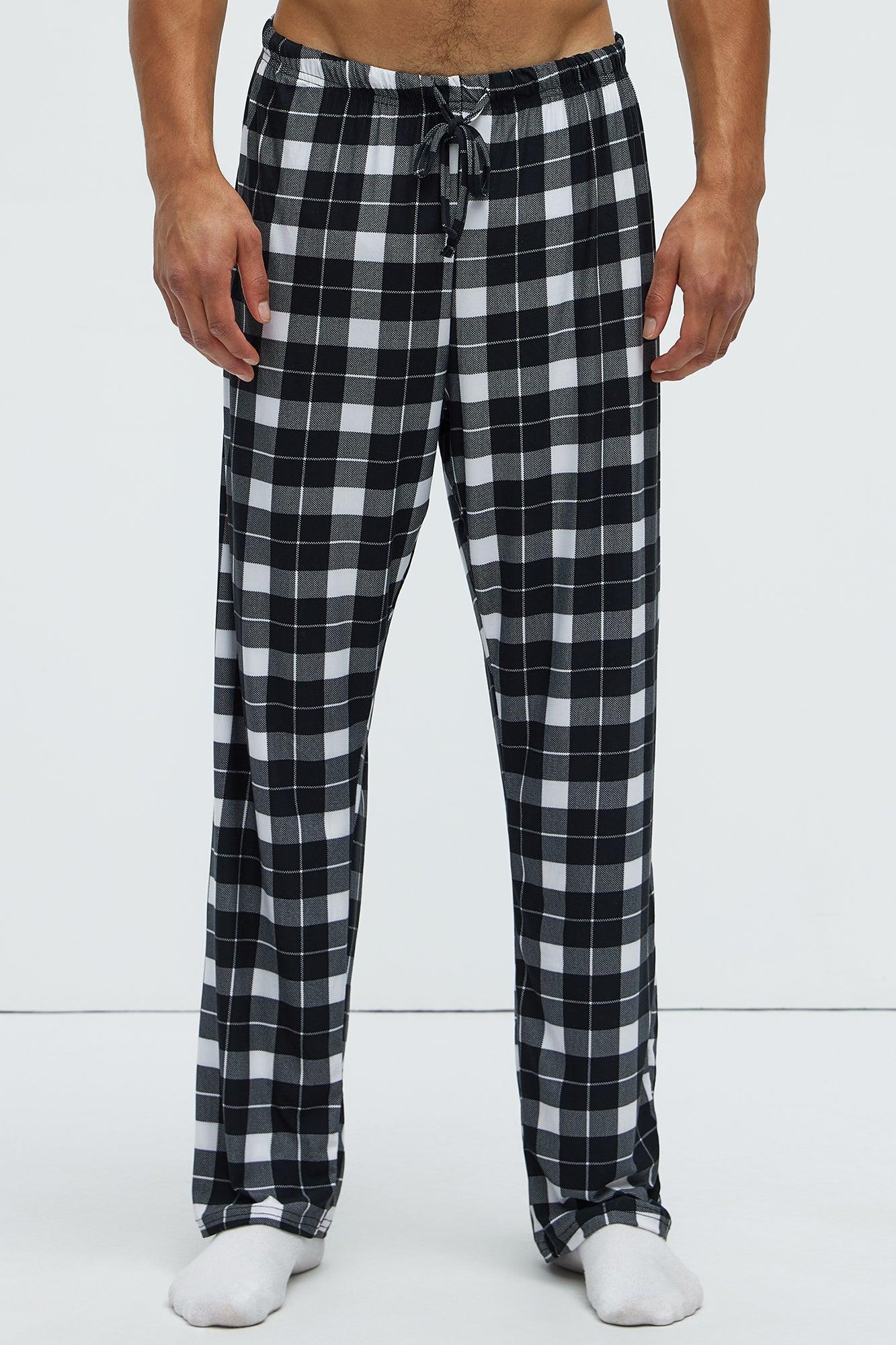 I'm With Naughty Christmas Holiday PJ Set - Black Product Image