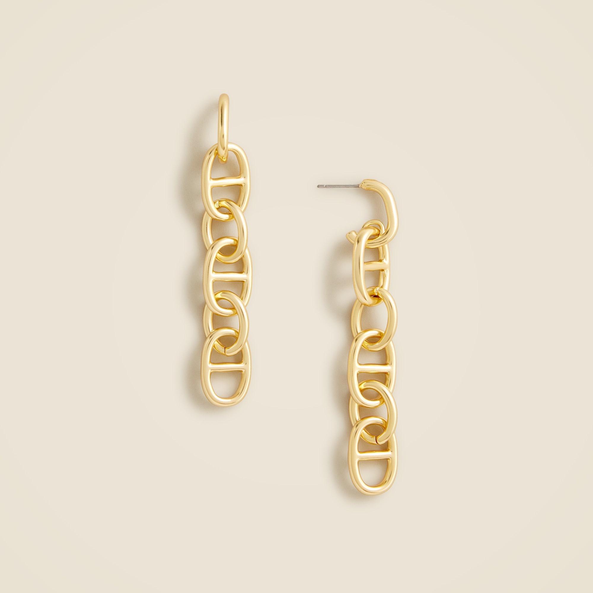 Geometric stone drop earrings Product Image