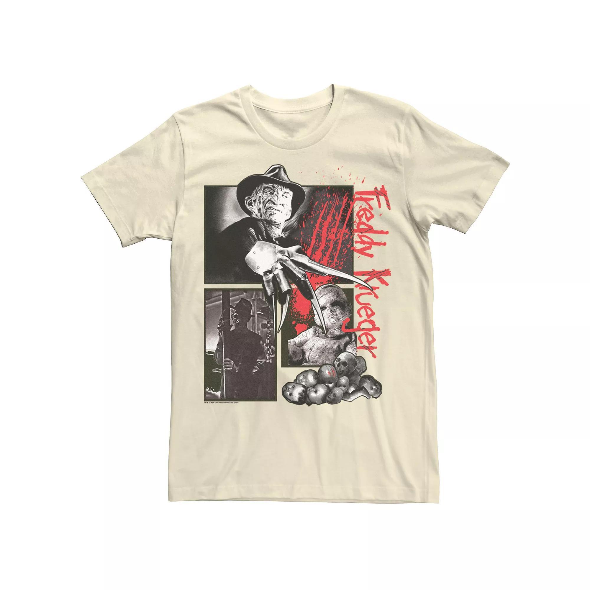 Men's Nightmare On Elm Street Freddy Poster Tee, Size: XXL, White Product Image